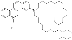 4-(P-DIHEXADECYLAMINOSTYRYL)-N-METHYLQUINOLINIUM IODIDE 结构式