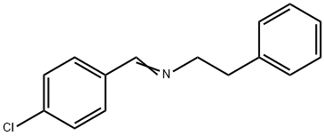 N-(4-Chlorobenzylidene)benzeneethanamine 结构式