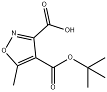 4-(叔丁氧基羰基)-5-甲基异噁唑-3-羧酸 结构式