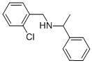 N-(2-chlorobenzyl)-N-(1-phenylethyl)amine 结构式