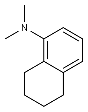 N,N-Dimethyl-5,6,7,8-tetrahydronaphthalene-1-amine 结构式