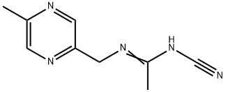 Ethanimidamide, N-cyano-N-[(5-methylpyrazinyl)methyl]- (9CI) 结构式