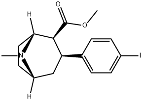 (-)-2-BETA-CARBOMETHOXY-3-BETA-(4-IODOPHENYL)TROPANE 结构式