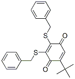 2,3-dibenzylthio-6-tert-butyl-4-benzoquinone 结构式