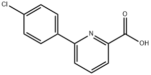 6-(4-氯苯基)-2-吡啶甲酸 结构式