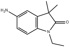 5-amino-1-ethyl-3,3-dimethyl-2,3-dihydro-1H-indol-2-one 结构式