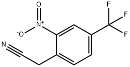 2-硝基-4-(三氟甲基)苯乙腈 结构式