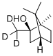 (-)-2-METHYL-D3-ISOBORNEOL 结构式
