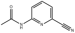 N-(6-氰基吡啶-2-基)乙酰胺 结构式