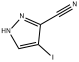 4-碘-1H-吡唑-5-甲腈 结构式