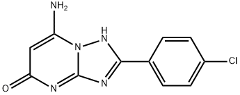 7-氨基-2-(4-氯苯基)[1,2,4]三唑并[1,5-A]嘧啶-5(4H)-酮 结构式