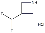 3-(二氟甲基)吖丁啶盐酸 结构式