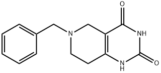 6-苯甲基-5,6,7,8-四氢-1H-哌啶并[4,3-D]2,4-二嘧啶酮 结构式