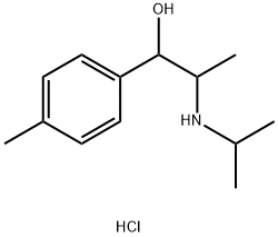 D,L-ERYTHRO-4'-METHYL-A-(1-ISOPROPYLAMINOETHYL) BENZYL ALCOHOL, HYDROCHLORIDE 结构式