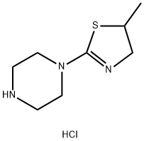 1-(5-METHYL-4,5-DIHYDRO-1,3-THIAZOL-2-YL)PIPERAZINE DIHYDROCHLORIDE 结构式