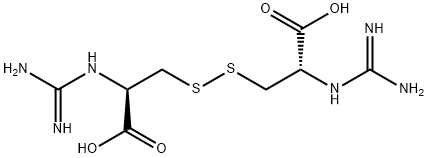 3-[2-carboxy-2-(diaminomethylideneamino)ethyl]disulfanyl-2-(diaminomet hylideneamino)propanoic acid 结构式