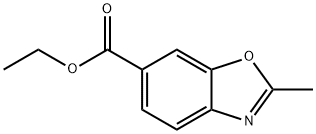 6-BENZOXAZOLECARBOXYLIC ACID, 2-METHYL-, ETHYL ESTER 结构式