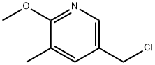 5-ChloroMethyl-2-Methoxy-3-Methyl-pyridine 结构式