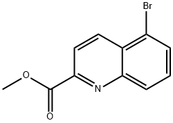 5-溴喹啉-2-羧酸甲酯 结构式