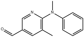 5-Methyl-6-(Methyl(phenyl)aMino)nicotinaldehyde 结构式