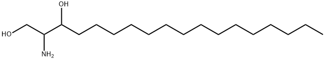 DL-1,3-DIHYDROXY-2-AMINO-OCTADECANE 结构式