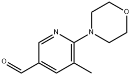 5-甲基-6-吗啉烟醛 结构式