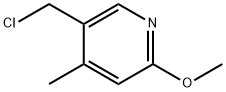 5-ChloroMethyl-2-Methoxy-4-Methyl-pyridine 结构式