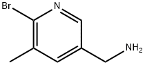 (6-溴-5-甲基吡啶-3-基)甲胺 结构式