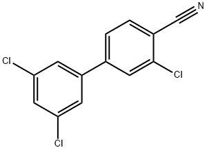 2-Chloro-4-(3,5-dichlorophenyl)benzonitrile 结构式