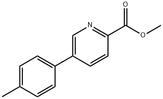 5-(对甲苯基)吡啶甲酸甲酯 结构式