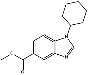 Methyl 1-cyclohexylbenzoiMidazole-5-carboxylate 结构式