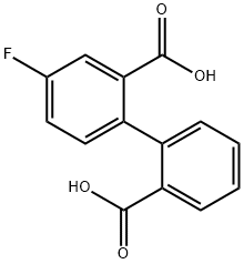 2-(2-Carboxyphenyl)-5-fluorobenzoic acid 结构式