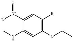 4-BroMo-5-ethoxy-N-Methyl-2-nitroaniline 结构式