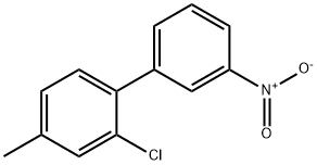 2-Chloro-4-Methyl-1-(3-nitrophenyl)benzene 结构式