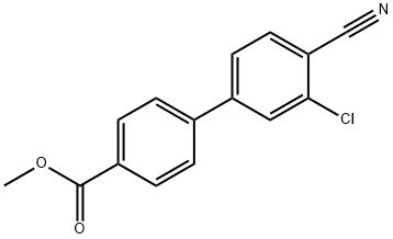 Methyl 4-(3-chloro-4-cyanophenyl)benzoate 结构式