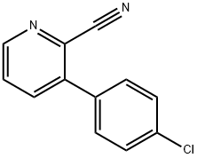 3-(4-Chlorophenyl)pyridine-2-carbonitrile 结构式