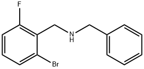 1-溴-3-氟-2-(苄基氨基甲基)苯 结构式