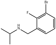 1-溴-2-氟-3-(异丙基氨基甲基)苯 结构式