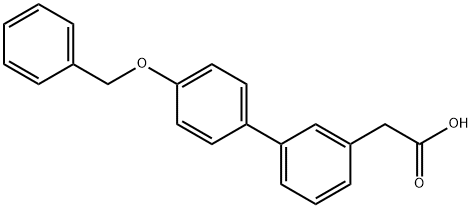 3-(4-Benzyloxyphenyl)phenylacetic acid 结构式