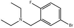 N-(5-溴-2-氟苯甲基)-N-乙基乙胺 结构式