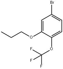 4-BroMo-2-propoxy-1-(trifluoroMethoxy)benzene 结构式