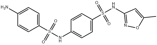 N-(4-氨基苯)磺胺甲基异恶唑 结构式