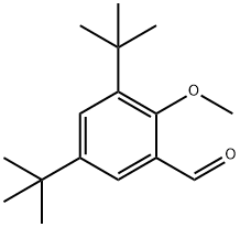 3,5-二叔丁基-2-甲氧基苯甲醛 结构式