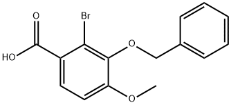 2-BroMo-3-benzyloxy-4-Methoxybenzoic Acid 结构式
