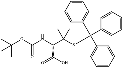 BOC-S-三苯甲游基-D-青霉胺 结构式