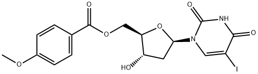 2'-Deoxy-5-iodouridine 5'-(4-methoxybenzoate) 结构式