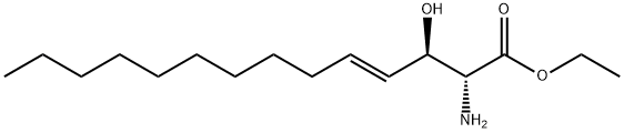 (2S,3R,4E)-2-Amino-3-hydroxy-tetradecenoic Acid Ethyl Ester 结构式