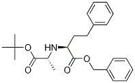 N-[1-(S)-Benzyloxycarbonyl-3-phenylpropyl]-D-alanine tert-Butyl Ester 结构式