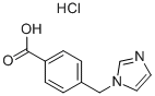 4-(1H-咪唑-1-甲基)苯甲酸盐酸盐 结构式