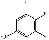 4-溴-3-氟-5-甲基苯胺 结构式